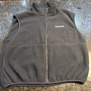 Timberland Performance Men’s Black Full Zip Fleece Vest Size XL